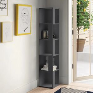 Zipcode Design Bensonhurst Bookcase black 158.9 H x 31.4 W x 31.4 D cm