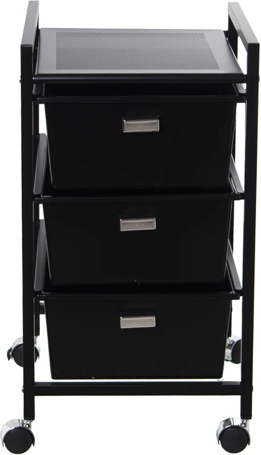 Rebrilliant Adelanto Metal Storage Drawer black 65.0 H x 39.0 W x 32.5 D cm