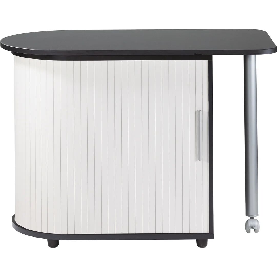 Ebern Designs Asyra Storage Cabinet white/black 74.7 H x 105.0 W x 55.0 D cm