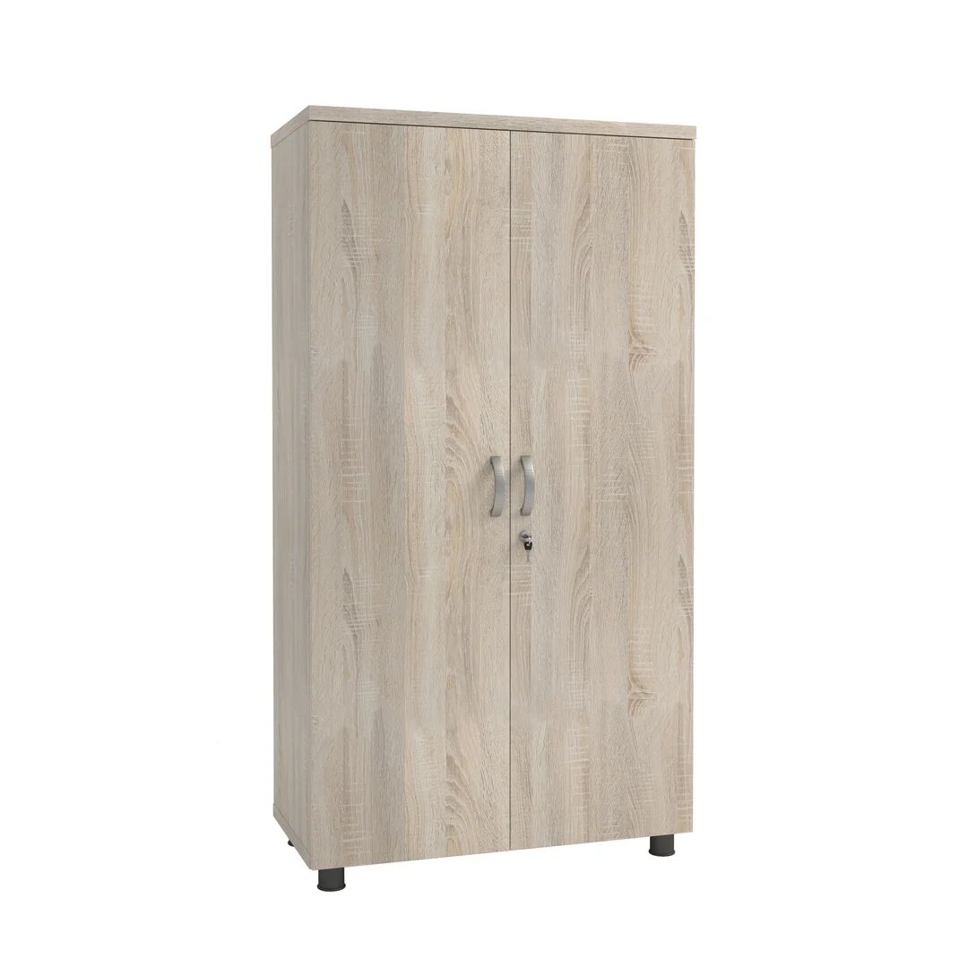 Hallowood Furniture 2 -Door 3 -Shelf Storage Cabinet brown 150.0 H x 80.0 W x 40.0 D cm