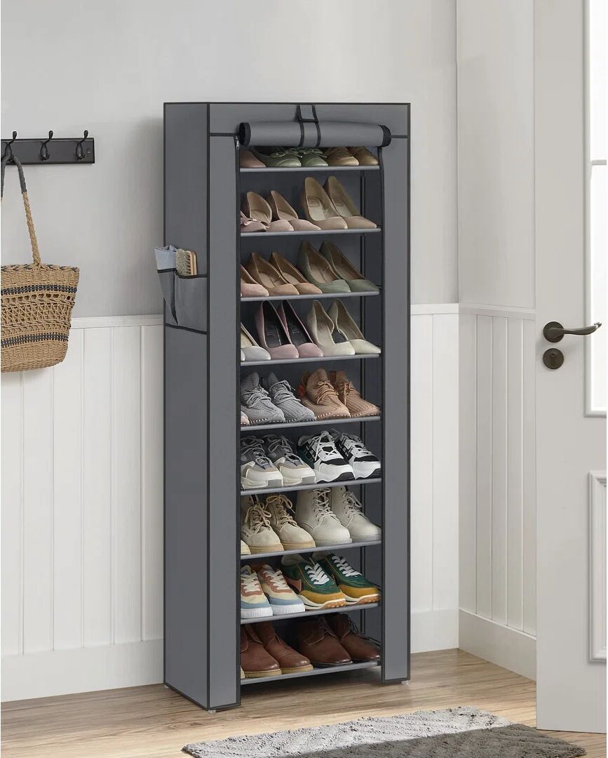 Rebrilliant 27 Pair Shoe Storage Cabinet gray/blue/brown 160.0 H x 58.0 W x 28.0 D cm