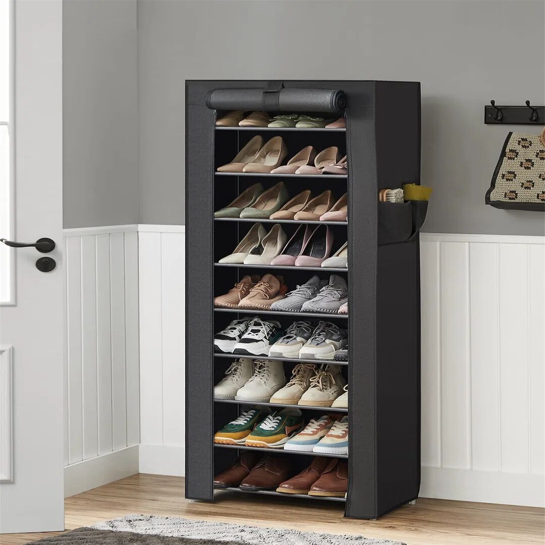 Rebrilliant 27 Pair Shoe Storage Cabinet black 160.0 H x 58.0 W x 28.0 D cm