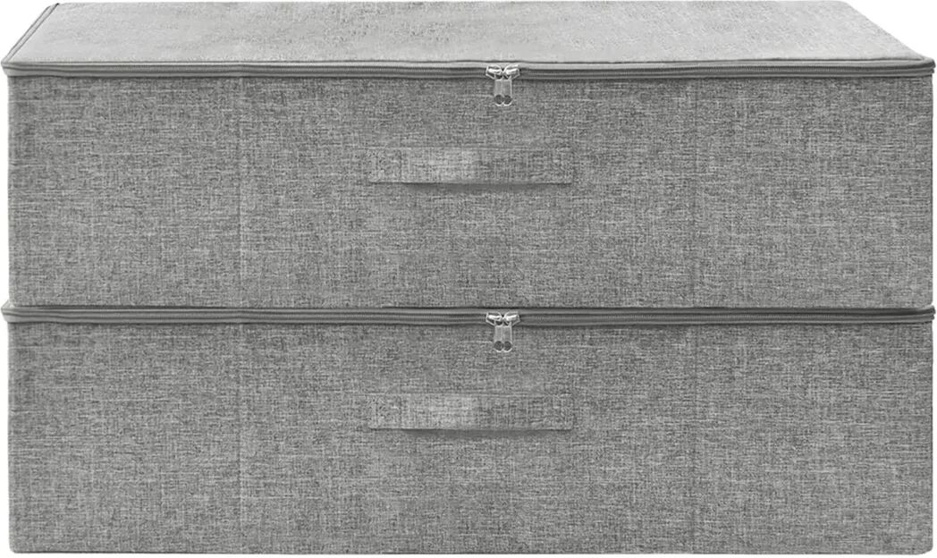 Ebern Designs Storage Boxes Fabric 70x40x18 cm gray 18.0 H x 70.0 W x 40.0 D cm