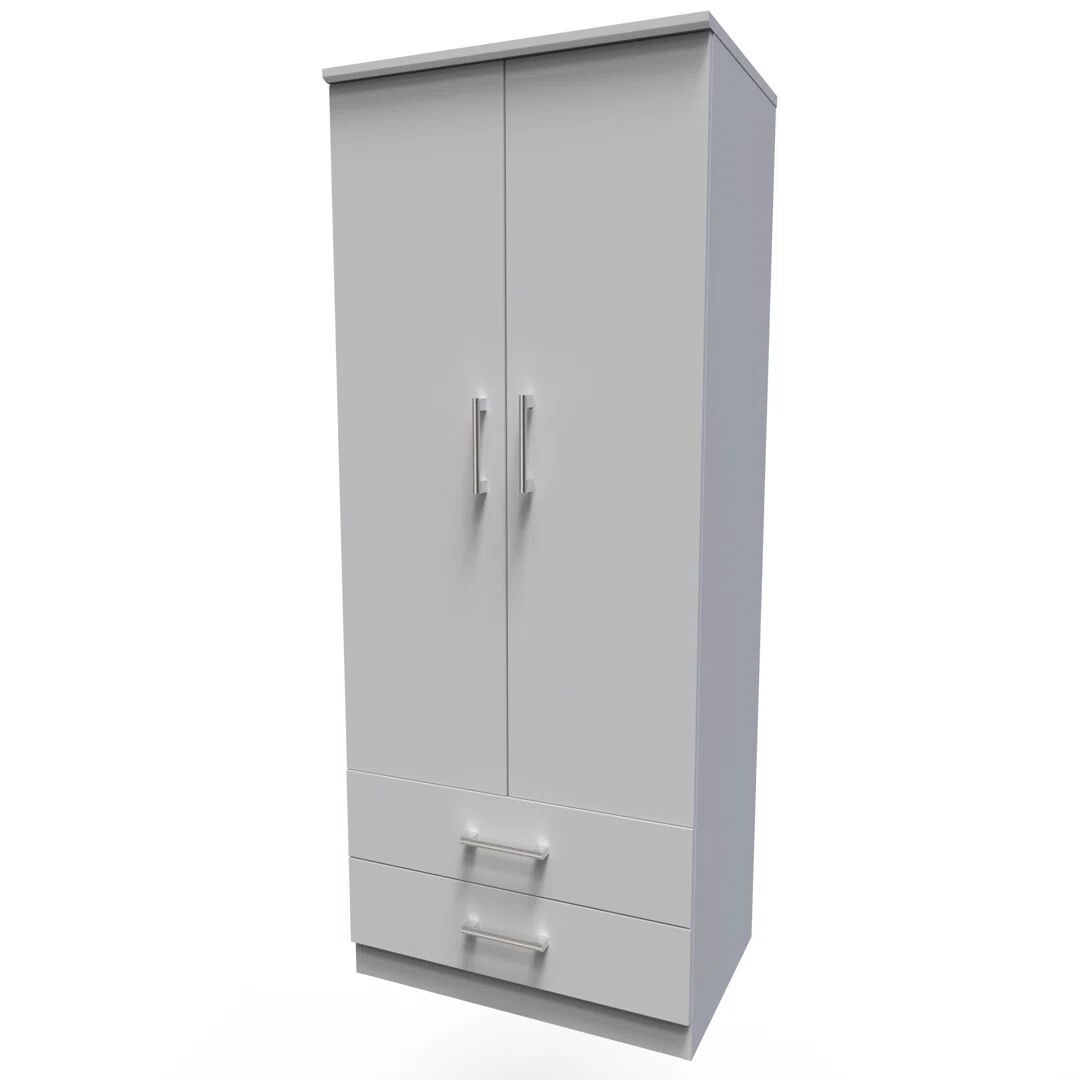 Welcome Furniture Devon 1 Door Wardrobe Fully Assembled gray 127.0 H x 77.0 W x 53.5 D cm