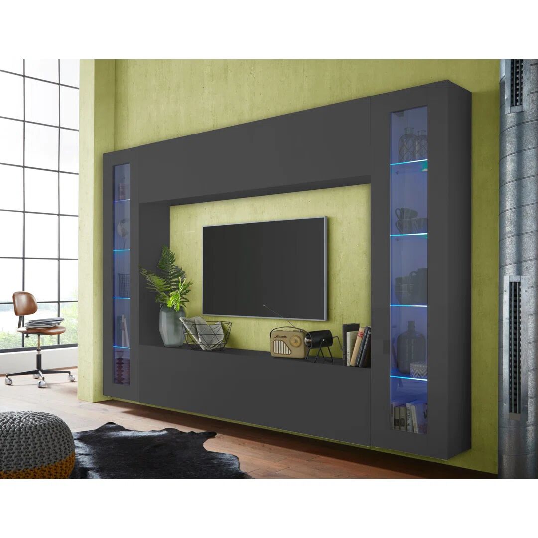 Web Furniture Maruska Entertainment Unit for TVs up to 70" brown 40.0 H x 180.0 W x 30.0 D cm
