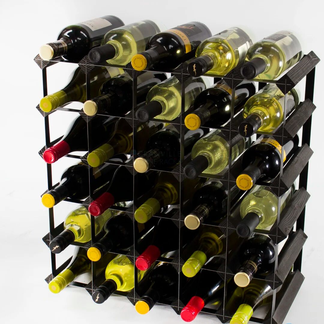 Rio Candace Floor Wine Bottle Rack gray/black 52.0 H x 52.0 W x 23.0 D cm