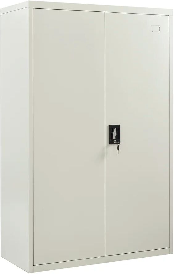 Rebrilliant Burgoyne 2 Door Storage Cabinet gray 140.0 H x 90.0 W x 40.0 D cm