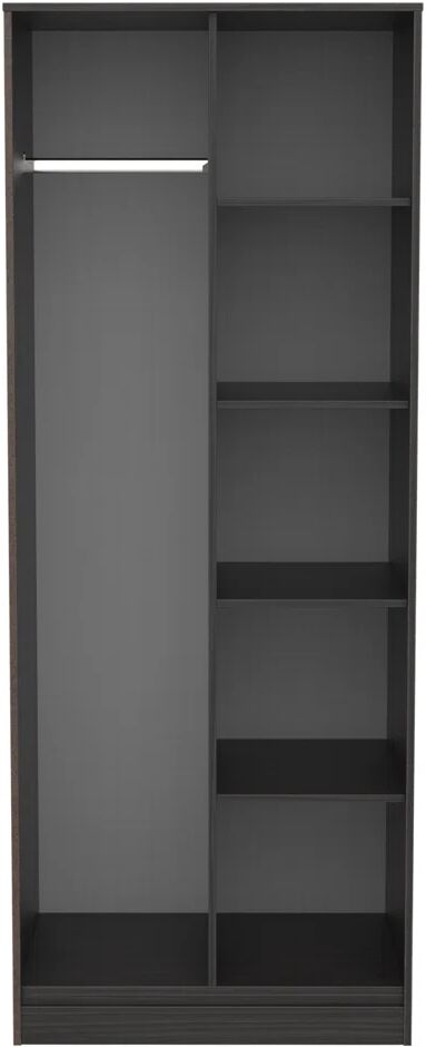 Welcome Furniture 2 Door Wardrobe Fully Assembled black 197.0 H x 74.0 W x 53.0 D cm