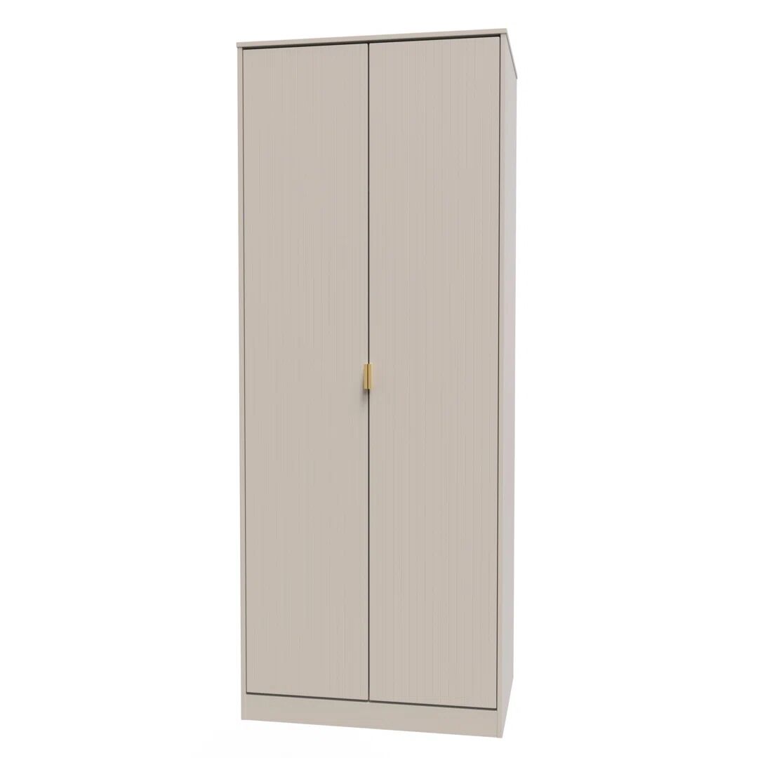 Welcome Furniture 2 Door Wardrobe Fully Assembled red/brown 182.5 H x 111.0 W x 53.0 D cm