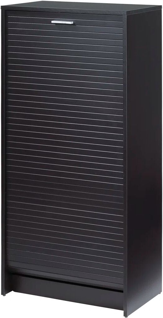 Rebrilliant 21 Pair Shoe Storage Cabinet black 121.6 H x 58.4 W x 36.1 D cm