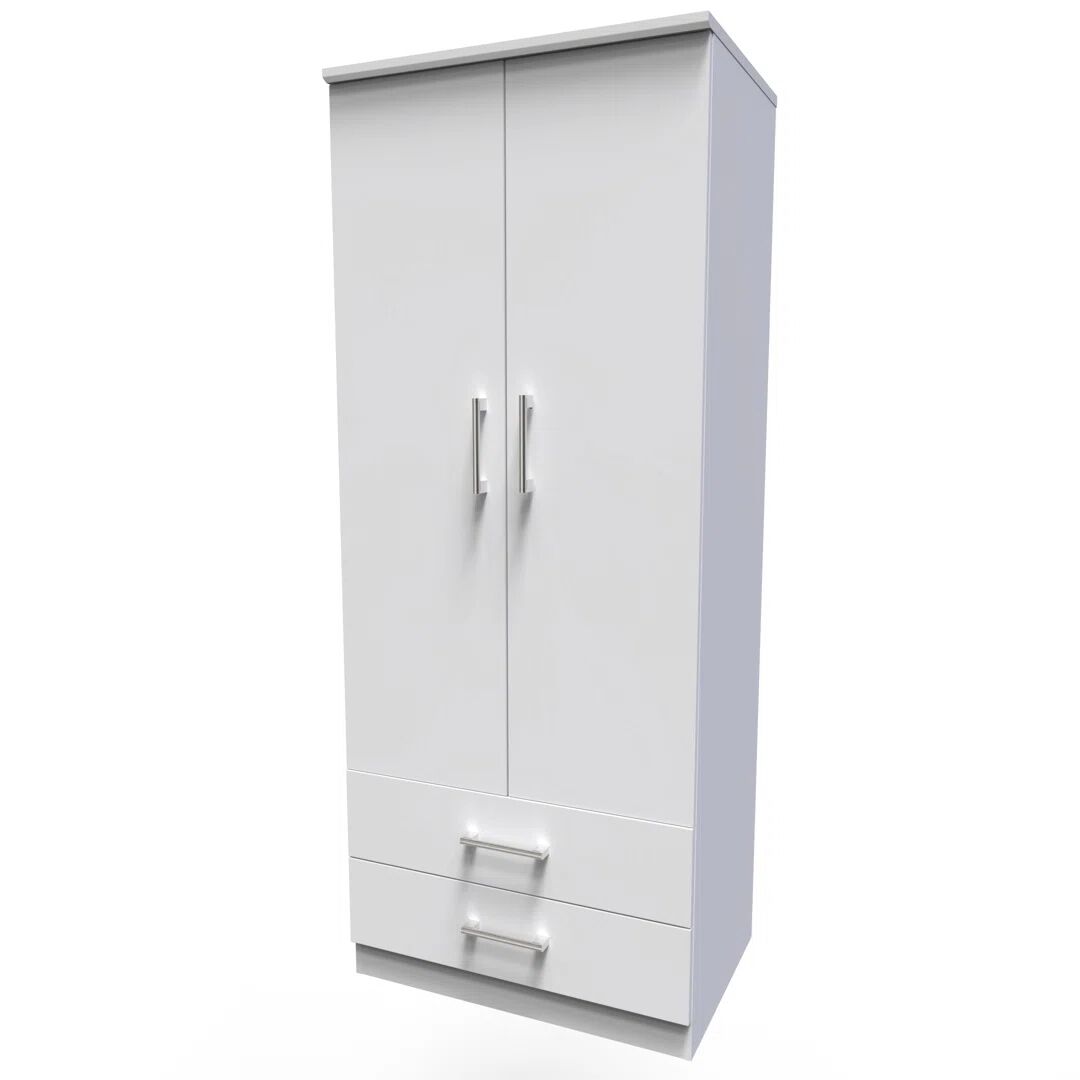 Welcome Furniture Devon 1 Door Wardrobe Fully Assembled white 127.0 H x 77.0 W x 53.5 D cm