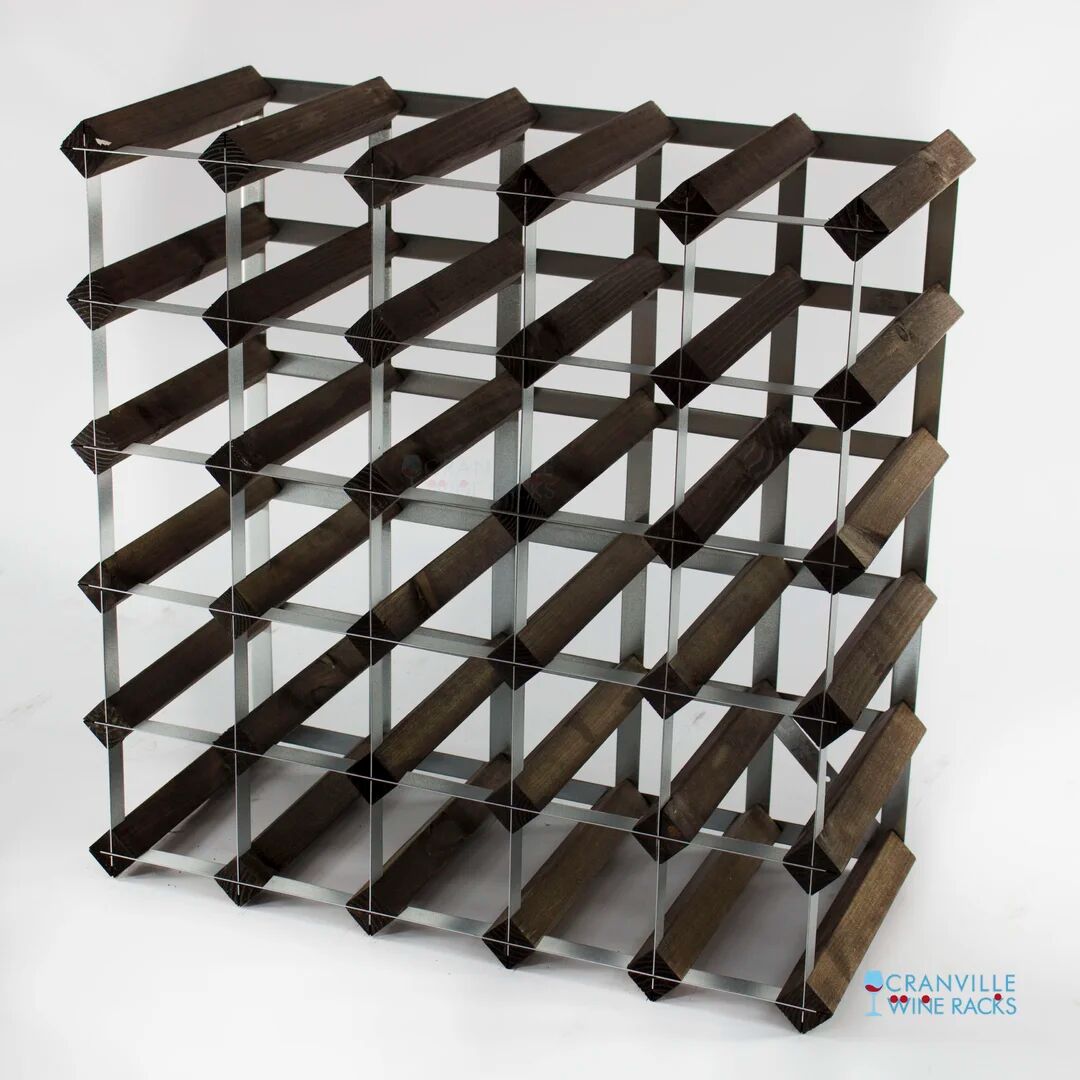 Symple Stuff Ollerton 30 Bottle Wine Rack brown 52.0 H x 52.0 W x 23.0 D cm