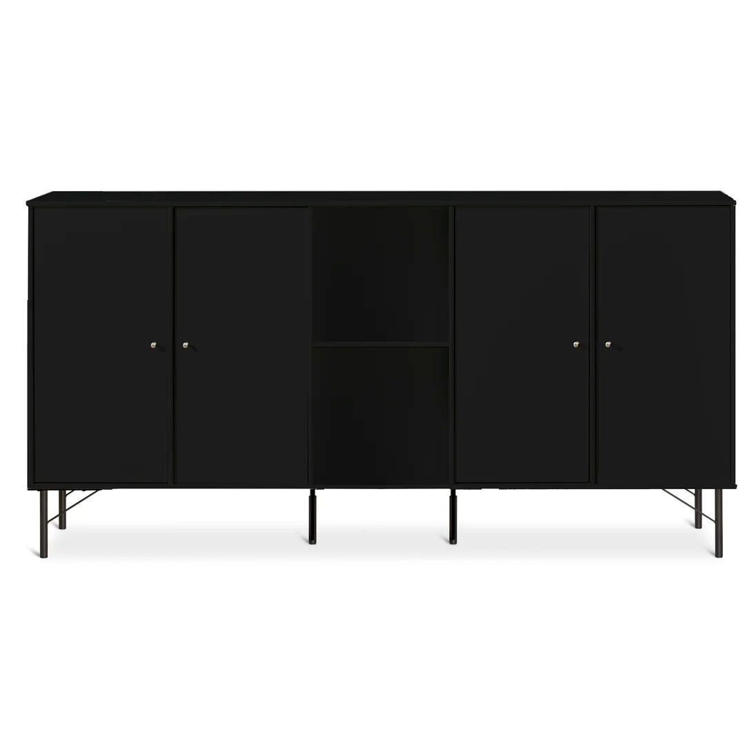 Hammel Furniture Mistral Kubus 169.8 Cm Wide Sideboard black/brown 89.0 H x 169.8 W x 32.0 D cm