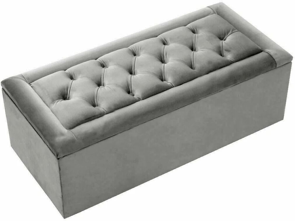 Canora Grey Pataskala Storage Ottoman gray 35.56 H x 102.0 W x 46.0 D cm