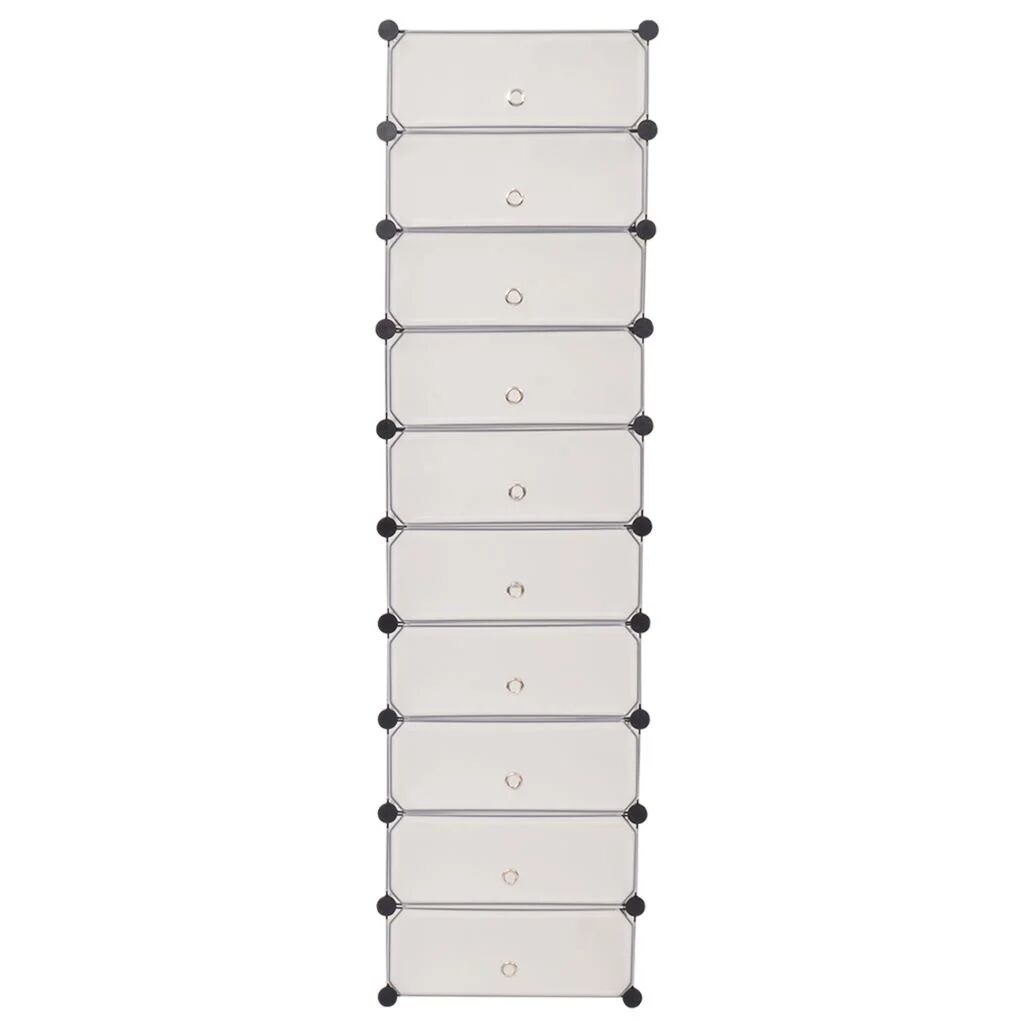 Rebrilliant Shoe Storage Cabinet white 15.0 H x 37.0 W x 47.0 D cm