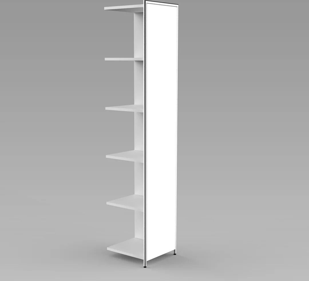 Symple Stuff Storage cabinet white 185.0 H x 39.0 W x 38.0 D cm