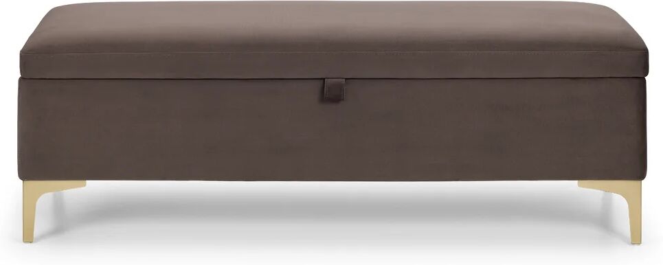 Canora Grey Detrick Storage Ottoman brown/gray 43.5 H x 130.5 W x 45.5 D cm