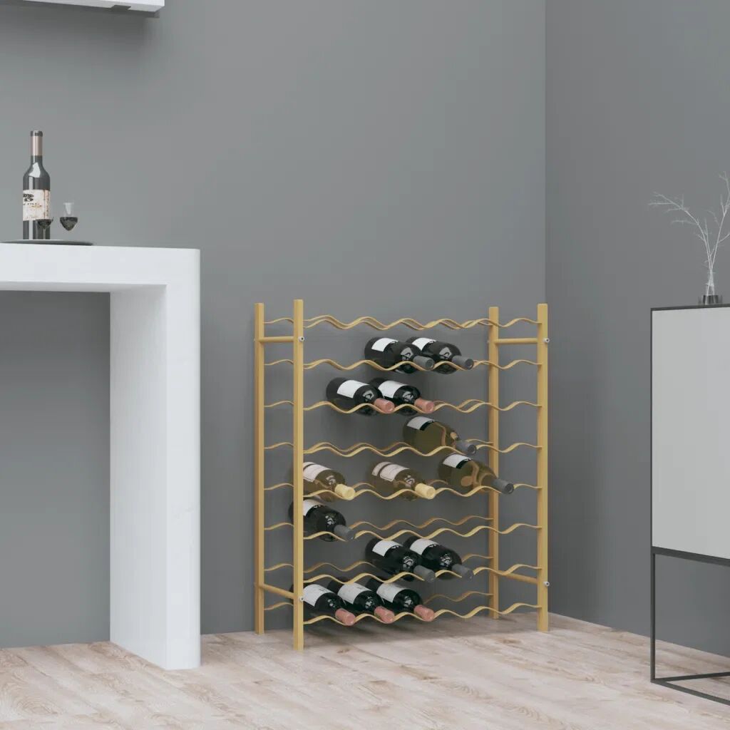 Rio Jarrard 48 Bottle Wine Rack yellow 80.0 H x 65.0 W x 30.0 D cm