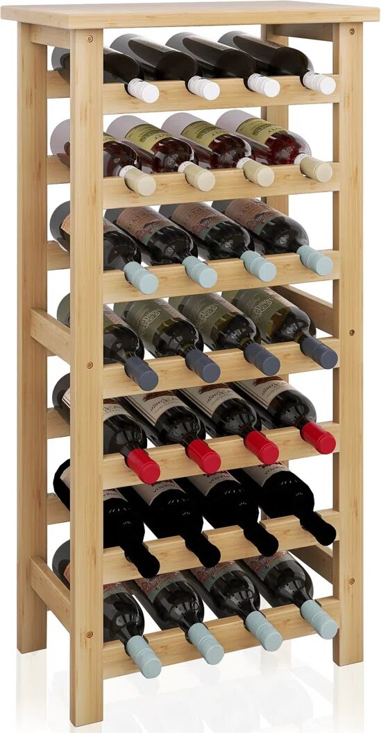 Belfry Kitchen Bamboo Wine Rack Storage Shelves For Kitchen, Pantry, Cellar, Bar brown 93.5 H x 47.0 W x 24.0 D cm