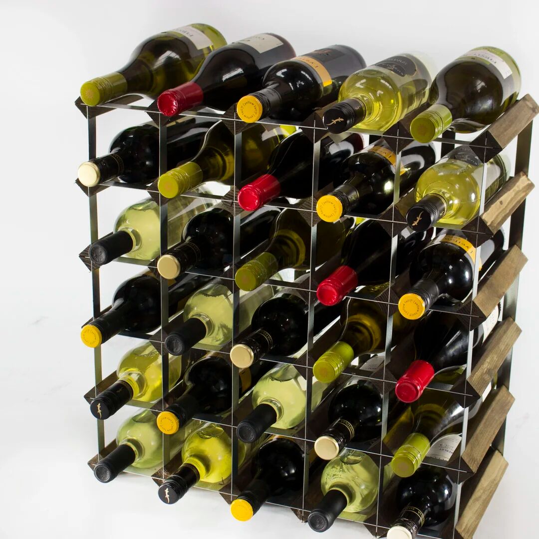 Rio Candace Floor Wine Bottle Rack brown 52.0 H x 52.0 W x 23.0 D cm