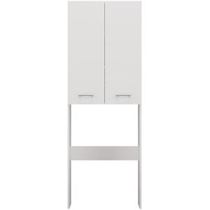 Ebern Designs Whatsize Compact Sonoma Washing Machine Cabinet, 180cm Height, Utility Organizer White 180cm H X 64cm W X 30cm D