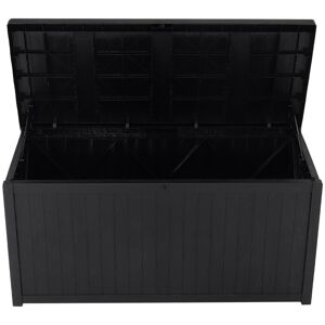 ClassicLiving 125cm W 430.5L Plastic Deck Box Black 61.5cm H X 125cm W X 56cm D