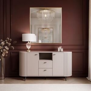Fairmont Park ELODIE II Sideboard 150 cm (2 doors and 2 drawers) Cashmire/Black 79cm H X 150cm W X 40cm D
