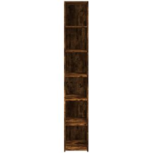 Latitude Run Vidaxl highboard made of wood, 30 x 41 x 185cm Smoked oak 185cm H X 30cm W X 41cm D