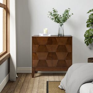 George Oliver 2 - Door Rectangle Accent Cabinet Walnut 76.2cm H X 77.8cm W X 40cm D