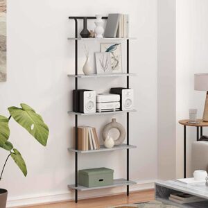 Borough Wharf Bookshelf Artisan Oak 60 X 24 X 168 Cm Engineered Wood Grey sonoma 168cm H X 24cm W X 60cm D