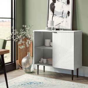 George Oliver Breithaup Rectangle Accent Cabinet White 88.9cm H X 88.9cm W X 39.9cm D