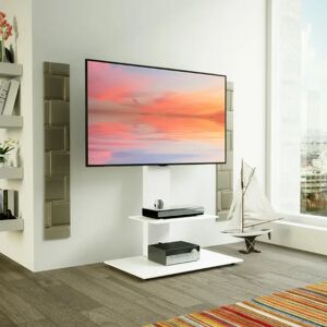 Zipcode Design Alianna Pedestal TV Stand for TVs up to 65 white 117.7 H cm