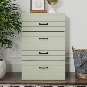17 Stories Allington 4 Drawer Chest of Drawers Sage Green 91.6cm H X 59.6cm W X 35.2cm D