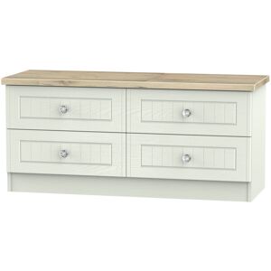 17 Stories Fully Assembled Zenfield 4 Drawer Chest Kashmir Ash/Bordeaux Oak 50.5cm H X 112cm W X 41.5cm D