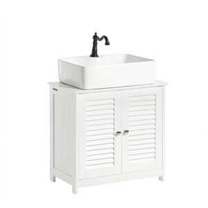 Marlow Home Co. Lyonsdale 60cm Under Sink Storage Cabinet White 58cm H X 60cm W X 35cm D