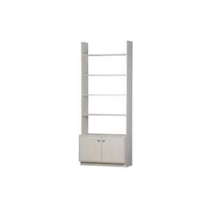 Woood Bookcase  - brown/gray - Size: 200.0 H x 79.6 W x 35.0 D cm