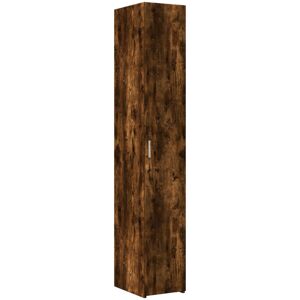 Latitude Run Vidaxl highboard made of wood, 30 x 42.5 x 185cm Smoked oak 185cm H X 30cm W X 42.5cm D