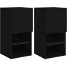 Metro Bahattin TV Stand for TVs up to 24" black 60.0 H x 30.5 W x 30.0 D cm