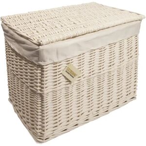 Highland Dunes Wicker Basket gray/white 42.5 H x 58.0 W x 37.0 D cm