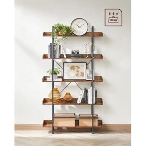 Borough Wharf Foam castle 178cm H x 100cm W Etagere bookcase black/brown 178.0 H x 100.0 W x 20.0 D cm