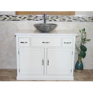 Brayden Studio Rodger 1000mm Free-standing Single Vanity Unit white 80.0 H x 100.0 W x 50.0 D cm