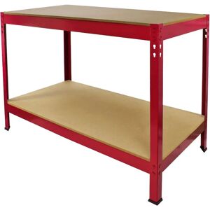 WFX Utility 90cm 2 Shelving Unit red 90.0 H x 100.0 W x 60.0 D cm