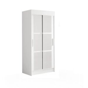 17 Stories Arystan 2 Door Wardrobe white 216.0 H x 100.0 W x 60.0 D cm