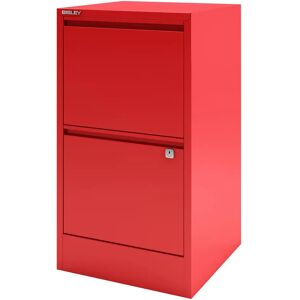 Bisley Home Filer 2 Drawer Filing Cabinet red 67.2 H x 41.3 W x 40.0 D cm