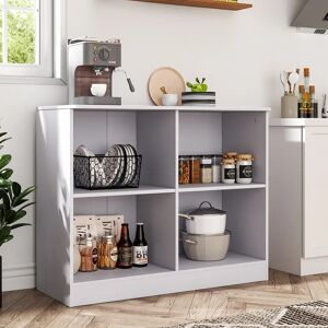 17 Stories Display Cabinet white 80.0 H x 100.0 W x 40.0 D cm