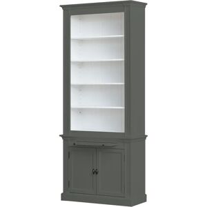 Rosalind Wheeler Beven Bookcase gray 240.0 H x 100.0 W x 40.0 D cm