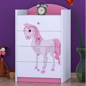 Isabelle & Max Noles 4 Drawer Chest pink 100.0 H x 60.0 W x 44.0 D cm