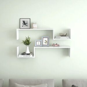 Ebern Designs Ayce Floating Shelf white 20.0 H x 100.0 W x 15.0 D cm