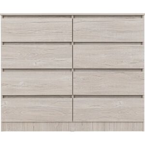 Zipcode Design Braunstein 8 Drawer Chest Of Drawers gray 100.0 H x 121.5 W x 40.0 D cm