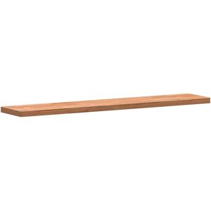 17 Stories Myshayla Beech Solid Wood Bracket Shelf brown 2.5 H x 100.0 W x 20.0 D cm